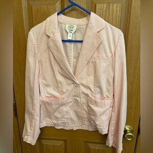 Talbots Light Pink Striped Blazer
